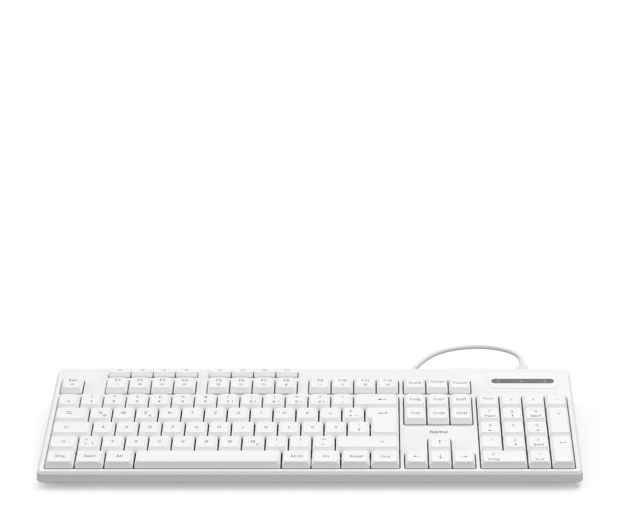HAMA Klawiatura przewodowa CK-200 biała 4047443523990 - 1331331 - zdjęcie 3